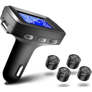 Auto Tpms Bandenspanning Alarm Monitor Systeem 4 Wiel Interne Externe Tyre Sensor Temperatuur Alert Kit Датчик Давления В Шинах