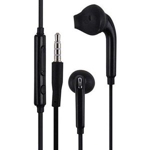Wit Bedrade Headset In-Ear Oortelefoon Met Microfoon Voor Samsung Galaxy S6 3.5Mm Jack Hoofdtelefoon Voor Mobiele Telefoon