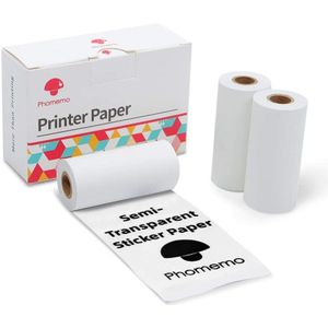 Phomemo Thermisch Papier Voor M02/M02S Printer Printable Foto Sticker Label Papier Voor Tag Code Zelfklevende, geen-Zelfklevend Papier