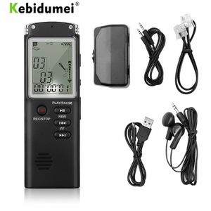 Kebidumei Oplaadbare Digital Voice Recorder 8 Gb 16 Gb 32 Gb Professionele 96 Uur Dictafoon Voice Recorder Met Wav, MP3 Speler