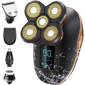 Elektrische Scheerapparaat IPX6 Waterdicht Heren Grooming Kit Led Display Baard Trimmer Neus Haar & Tondeuse Voor Blad Hoofd Mannen