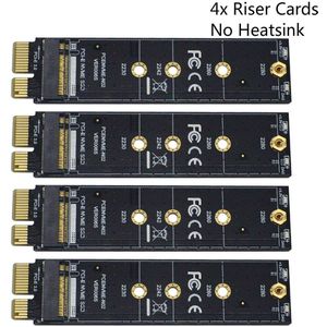 Pci-E Pci Express 3.0 X1 Om M.2 M Key Interface Voor Nvme Ssd M.2 Riser Card Adapter Heatsink Ssd 2230 2242 2260 2280 Full Speed