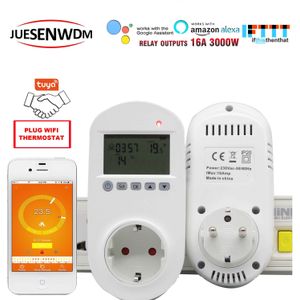 EU Plug TUYA wifi thermostaat elektrische voor 16A verwarming platform