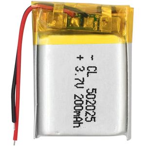 502025 Batterij 3.7V 200Mah Lithium Batterij Voor Gps MP3 MP4 Bluetooth Smart Horloge Hoofdtelefoon Li-Polymeer Oplaadbare batterijen