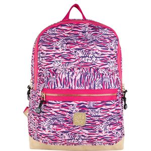 Pick & Pack  Tiger Skin Backpack L / Rosa
