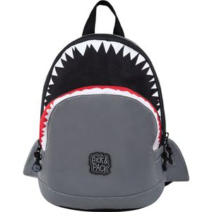 Pick & Pack Rugzak Haai - Shark Shape Backpack S Visible grey - Grijs