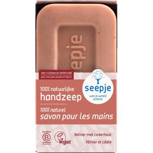 Seepje - Natuurlijke Handzeep - Vetiver Cederhout - 120 Gram - Vegan