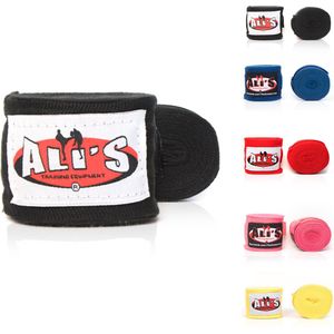 Ali's Bandages voor Boksen / Kickboksen 460 cm - Zwart