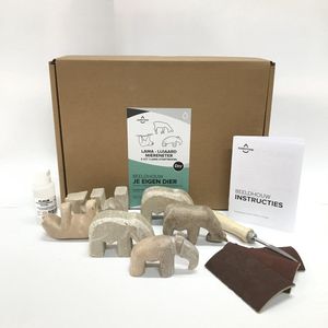 SamStone - doe het zelf - pakket - speksteen - 3 modellen uit 1 startmodel - lama