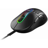 MOUNTAIN ""Makalu 67"" bedrade muis voor pc-gamer - ergonomische RGB-muis - lichtgewicht gamingmuis met PixArt PAW3370-sensor - bedrade muis voor pc - PTFE-materiaal - computermuis