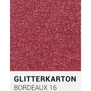 Glitterkarton 16  bordeaux  A4 230 gr.
