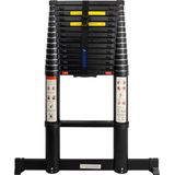ALDORR Professional 4,80M Telescopische Ladder van Hoogwaardig Aluminium met Stabilisatiebalk - Multifunctionele Ladder - Draagvermogen tot 150 kg - Soft-close Systeem - Veilig en Betrouwbaar (EN131)