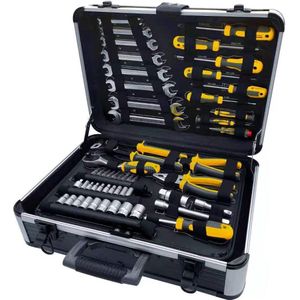 ALDORR Tools - 89-Delige gereedschapsset in koffer - Toolbox - Gereedschapskoffer Gevuld - Gereedschapskist - Schroevendraaierset - Steeksleutelset - Handgereedschap - Basisgereedschap - Met Ratel & Meer