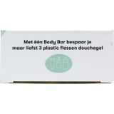 Body Bar Eucalyptus - Tea Tree | Handgemaakt in Nederland | 80 wasbeurten | Plasticvrij | Dierproefvrij | Vegan | Plasticvrij | 100% biologisch afbreekbare verpakking