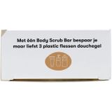 Body Scrub Bar Honing | Handgemaakt in Nederland | 80 wasbeurten | Plasticvrij | Dierproefvrij | Vegan | Plasticvrij | 100% biologisch afbreekbare verpakking