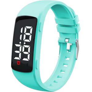 Medicijn/plashorloge met 15 alarmen langwerpig licht groen