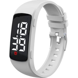 Medicijnhorloge - Langwerpig - Wit - 15 Alarmen - Opladen via USB