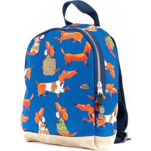 Pick & Pack Tassen - coole rugzak voor kinderen met stijl en functionaliteit - kleuterschoolrugzak - gerecycled polyester Weense rugzak, Kleur: Denim