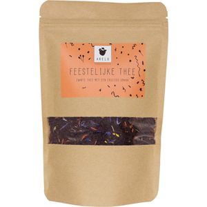 ARELO - Feestelijke Thee - Zwarte Thee - 75 Gram - Aardbei en Abrikozen