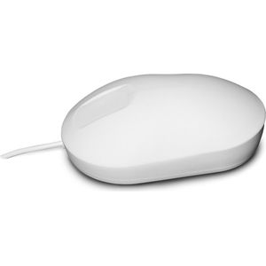 PUREKEYS - V2-2024 - Afveegbare Hygiënische Muis - Wit - USB-kabel