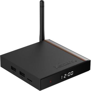 Xsarius Avant 3+ UHD 4K Android 11 TV Box, Gigabit LAN, Bluetooth 5.0, WiFi WLAN, 2-in-1 leerbare Bluetooth afstandsbediening, LIVETV app, H.265, HDR10+, 2GB, 16GB, SD-kaartsleuf + HM-SAT HDMI-kabel