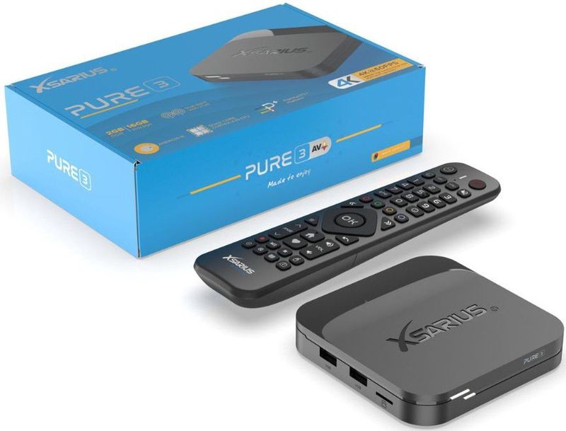 Xsarius Pure 3 4K UHD Streaming Box