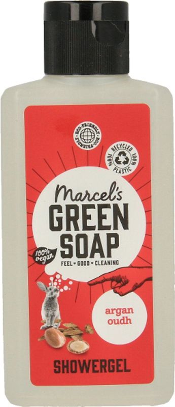 Marcel's Green Soap - Showergel - Argan & Oudh - Mini 100 ml - Vegan