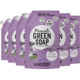 6x Marcel's Green Soap Handzeep Lavendel & Rozemarijn Navul Stazak 500 ml