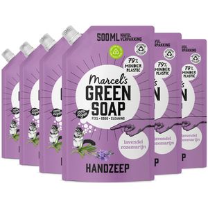 Marcel's Green Soap - Handzeep - Lavendel en Rozemarijn - Navulzak 250ml