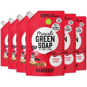 Marcel's Green Soap - Navullingen - Handzeep - 6 x 500 ml - Vegan - Biologisch Afbreekbaar