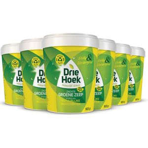 Driehoek Zachte Zeep - Groene Zeep - 6 x 900g