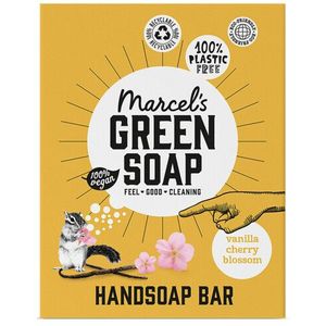 Marcel's Green Soap Handzeep Bar - Vanille & Kersenbloesem - 6 x 90 gram