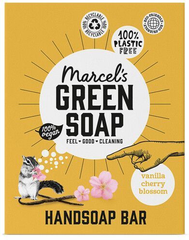 Marcel's Green Soap Handzeep Bar - Vanille & Kersenbloesem - 6 x 90 gram