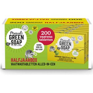 Marcel's Green Soap alles-in-een vaatwastabletten (25 stuks) - 8 x 25 stuks