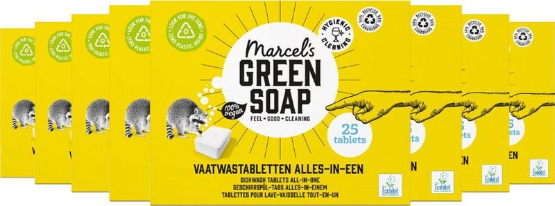 Marcel's Green Soap - Alles-in-één Vaatwastabletten - 25 Stuks - Biologisch Afbreekbaar - Vegan