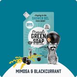 6x Marcel's Green Soap Douchegel Navulling Mimosa & Zwarte Bes 500 ml