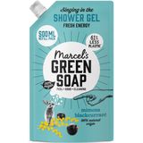 6x Marcel's Green Soap Douchegel Navulling Mimosa & Zwarte Bes 500 ml