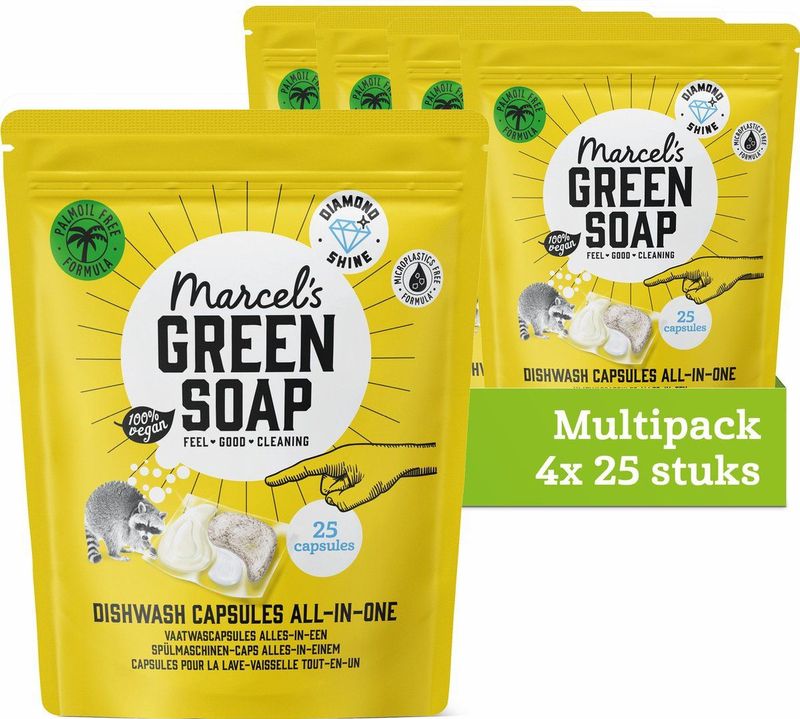 Marcel's Green Soap Vaatwascapsules 4x 25st