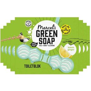 Marcel's Green Soap - Toiletblok - Citroen & Gember - 35 Gram - Gerecycled Plastic