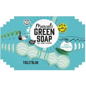 Marcel's Green Soap Toiletblok - Munt & Eucalyptus - 8 x 35 gram