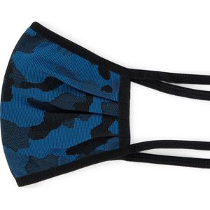 Antibacterieel Mondmasker met zilvergaren (camouflage blauw)