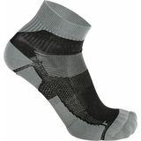 Skafit - Sportsokken - Grijs/Zwart - Korte Zilversokken - Antibacterieel - Vochtregulerend