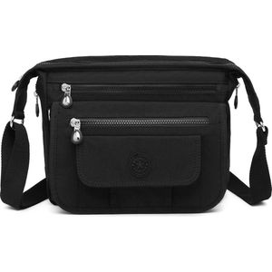 Bagwise® Schoudertas - Crossbody - Dames - (CR3005) - Zwart