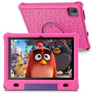 Lipa WQ01 kinder tablet Pink 10.1 inch - Kindertablet + 3 jaar - 64 GB - 3GB werkgeheugen - Met spellen - Play store - Ouder bescherming - Speciaal IPS scherm met bescherming ogen - Met bumper