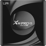 Lipa X88 Pro 13 Android Tv Box 4-64 GB Android 13 - Mediaplayer voor tv - media streamer - Tv box Android - Mediaplayer Met Kodi, Netflix en Playstore-8K decoder - Apps via Playstore en internet - Wifi en ethernet - Dolby geluid - Bluetooth