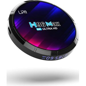Lipa - H96 Max RK3528 - Android Tv Box - Zwart - 4 GB RAM - 64 GB Opslag - Wifi en Bluetooth