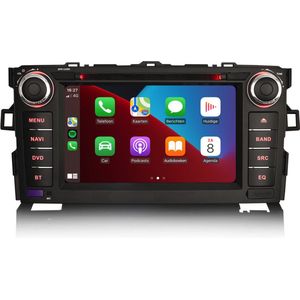 Carplay autoradio voor Toyota Auris | 2007 t/m 2012 | Android 13 | Draadloos Apple Carplay & Android Auto | 4GB + 64GB | 8-Core processor | Cartronix | 2025 model | 2007 2008 2009 2010 2011 2012 | Bluetooth & Wifi