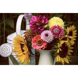 Schilderen op nummer Volwassenen - Bloemen - Canvas - Hobbypakket - 40x50 cm