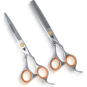 Professionele Kappersschaar Set 6 Inch – Knipschaar & Uitdunschaar - Coupeschaar