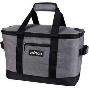 Nince Koeltas van hoge kwaliteit - 4 laags geïsoleerde grote Koeltas - 32 liter - Lunchtas - Picknicktas - Capaciteit voor 48x 33 cl blikken of 24x 33 cl flesjes - Slijtvast en duurzaam materiaal - Waterdicht en vuilafstotend - kleur: Zwart